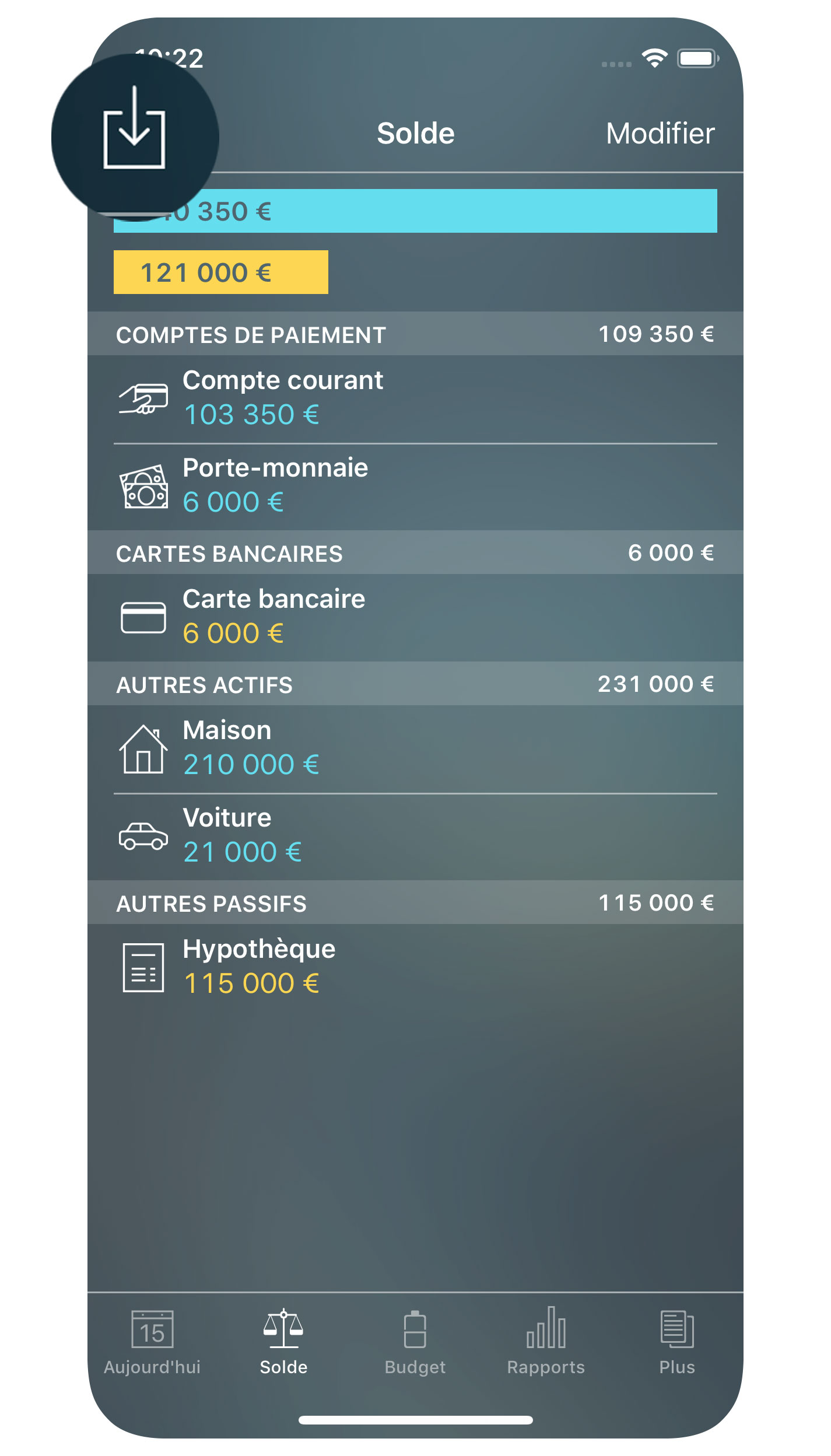 Money Tracker - Importer des fichiers OFX et CSV - iPhone