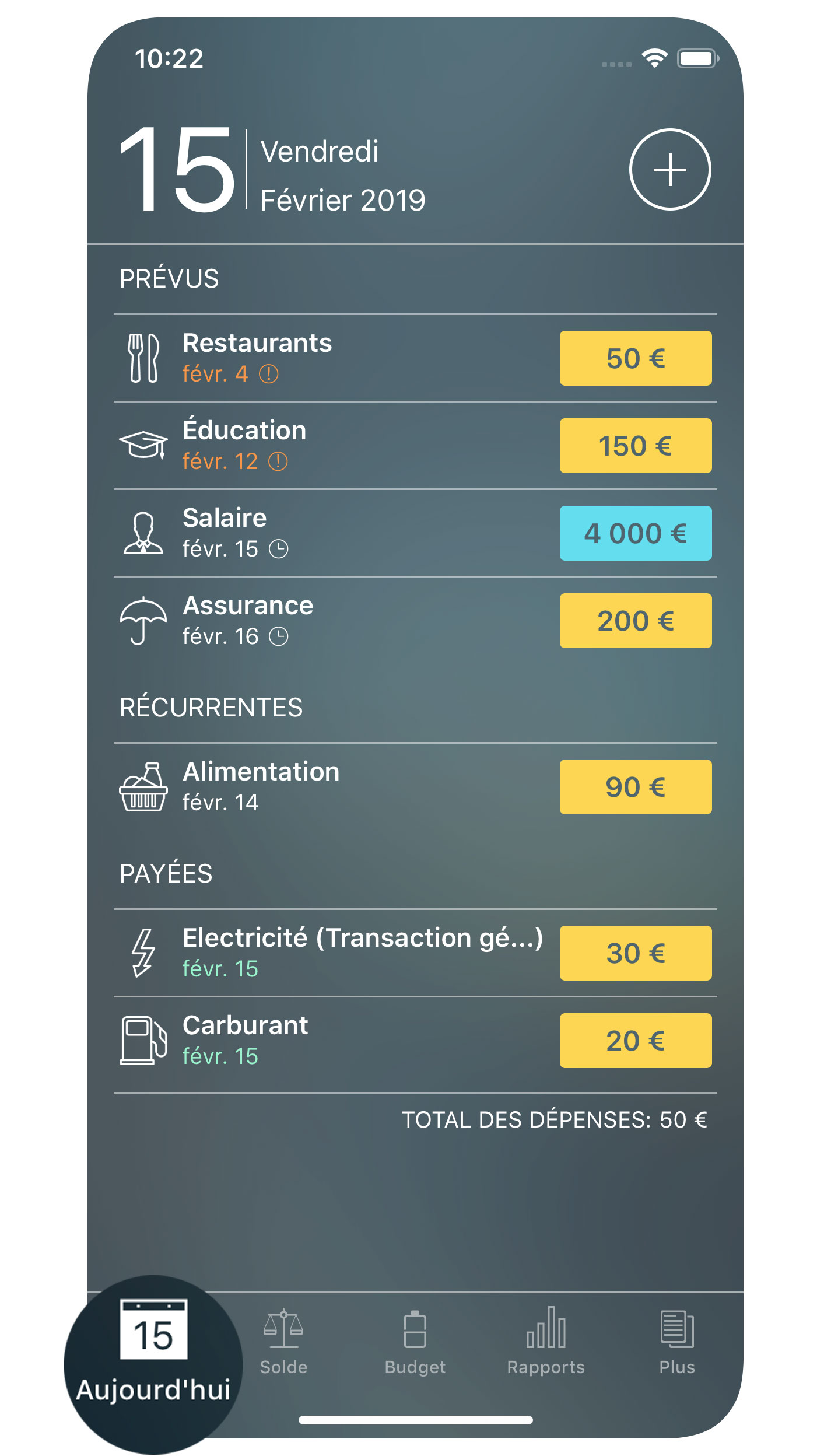 Money Tracker - Dépenses - iPhone