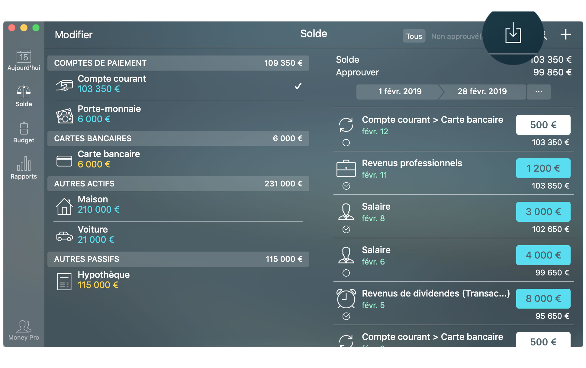 Money Tracker - Importer des fichiers OFX et CSV - Mac